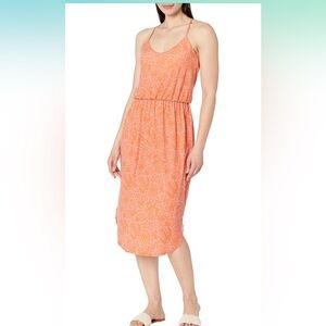 Prana Orange and Pink Ayla Dress